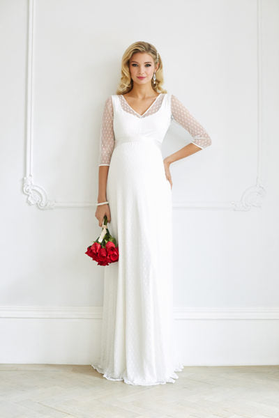 Tiffany Rose Maternity & Nursing Long Gown Eden Blush