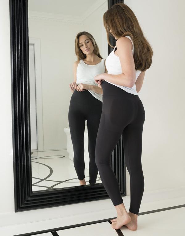 Spanx Tummy Shaping Tights Very Black a : : Clothing & Accessories