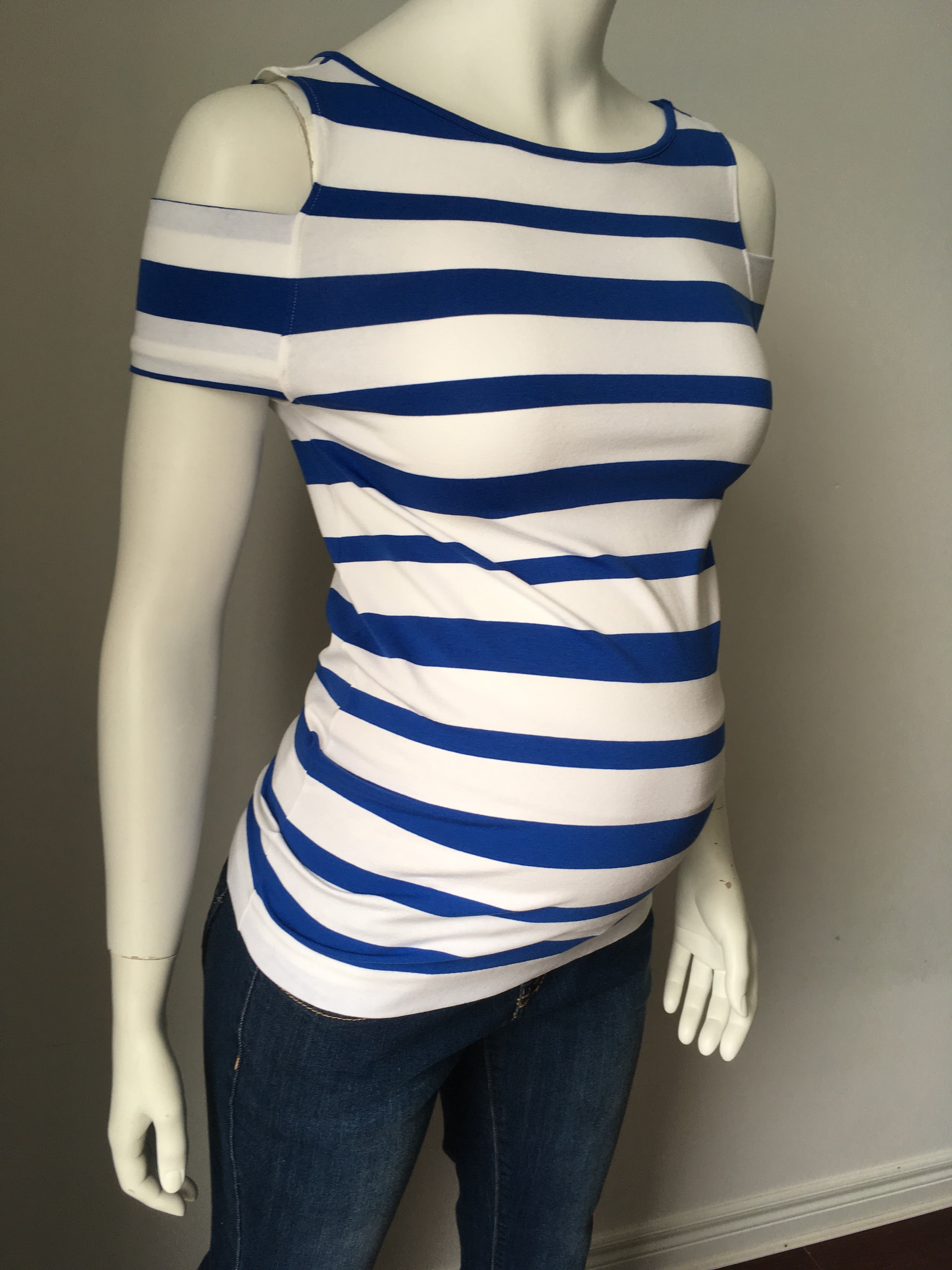 Cold shoulder sale nursing top