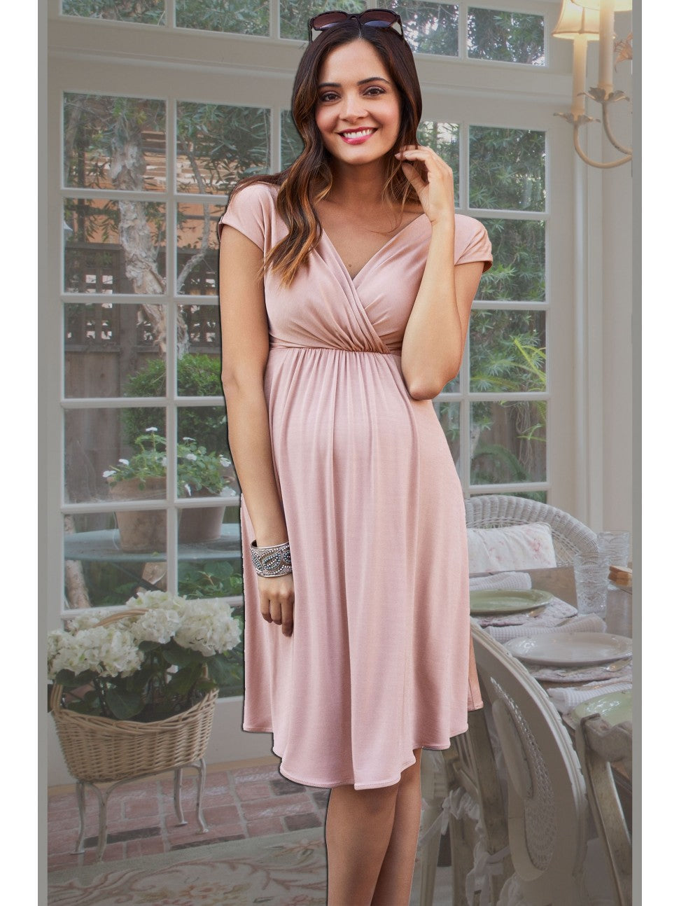 Francesca Maternity Maxi Dress Sunset Red - Maternity Wedding Dresses,  Evening Wear and Party Clothes by Tiffany Rose