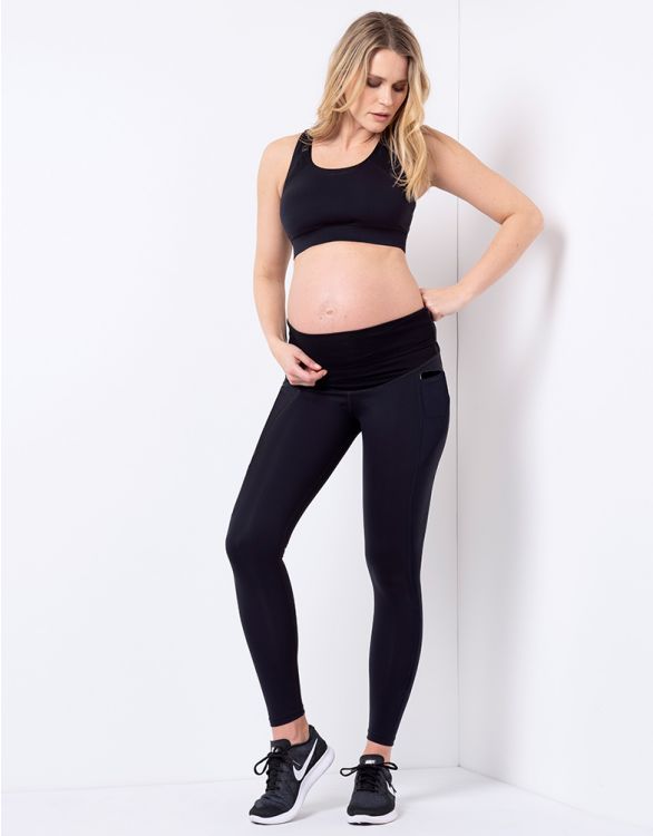 Pink Soda Sport Maternity leggings in black